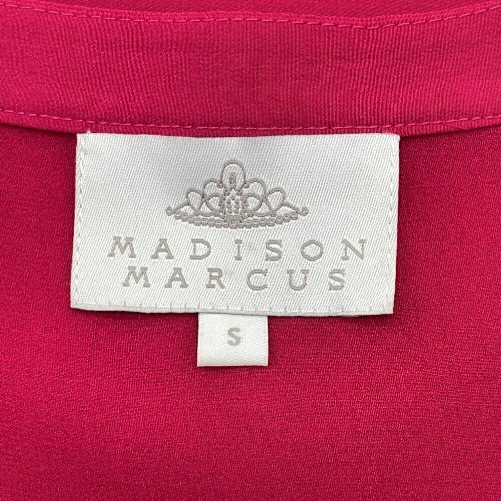 Madison Marcus Silk Fuchsia Sleeveless Top - Picture 5 of 6